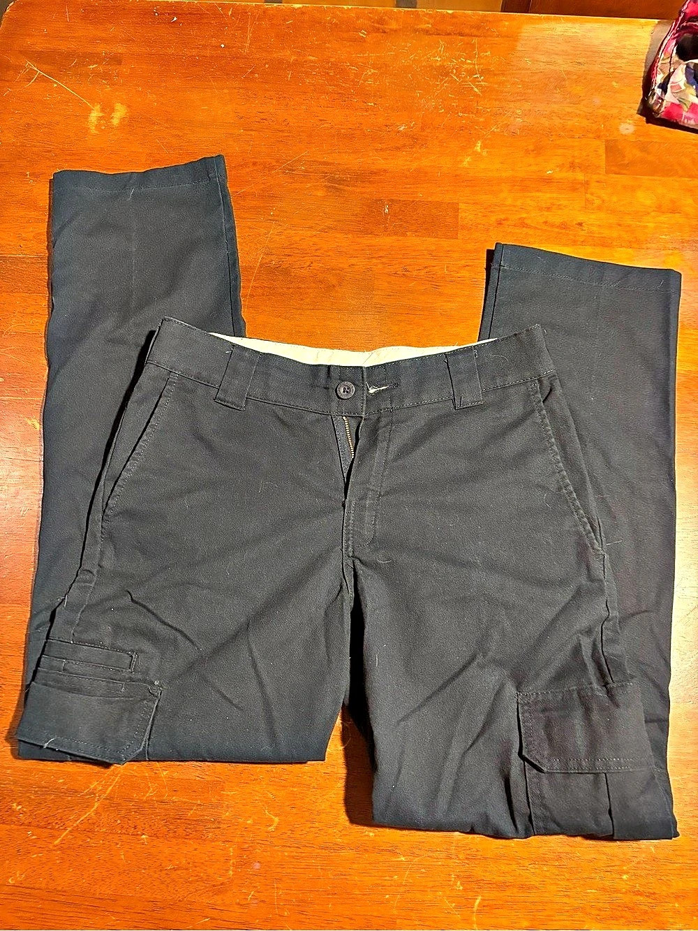Dickies FLEX Slim Fit Straight Leg Cargo Pants Black Waist 30x32